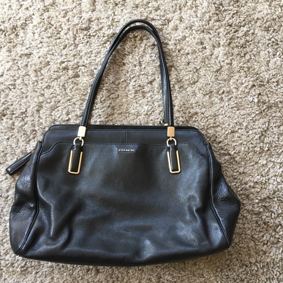 Coach Handbags - Black leather Coach shoulder bag
